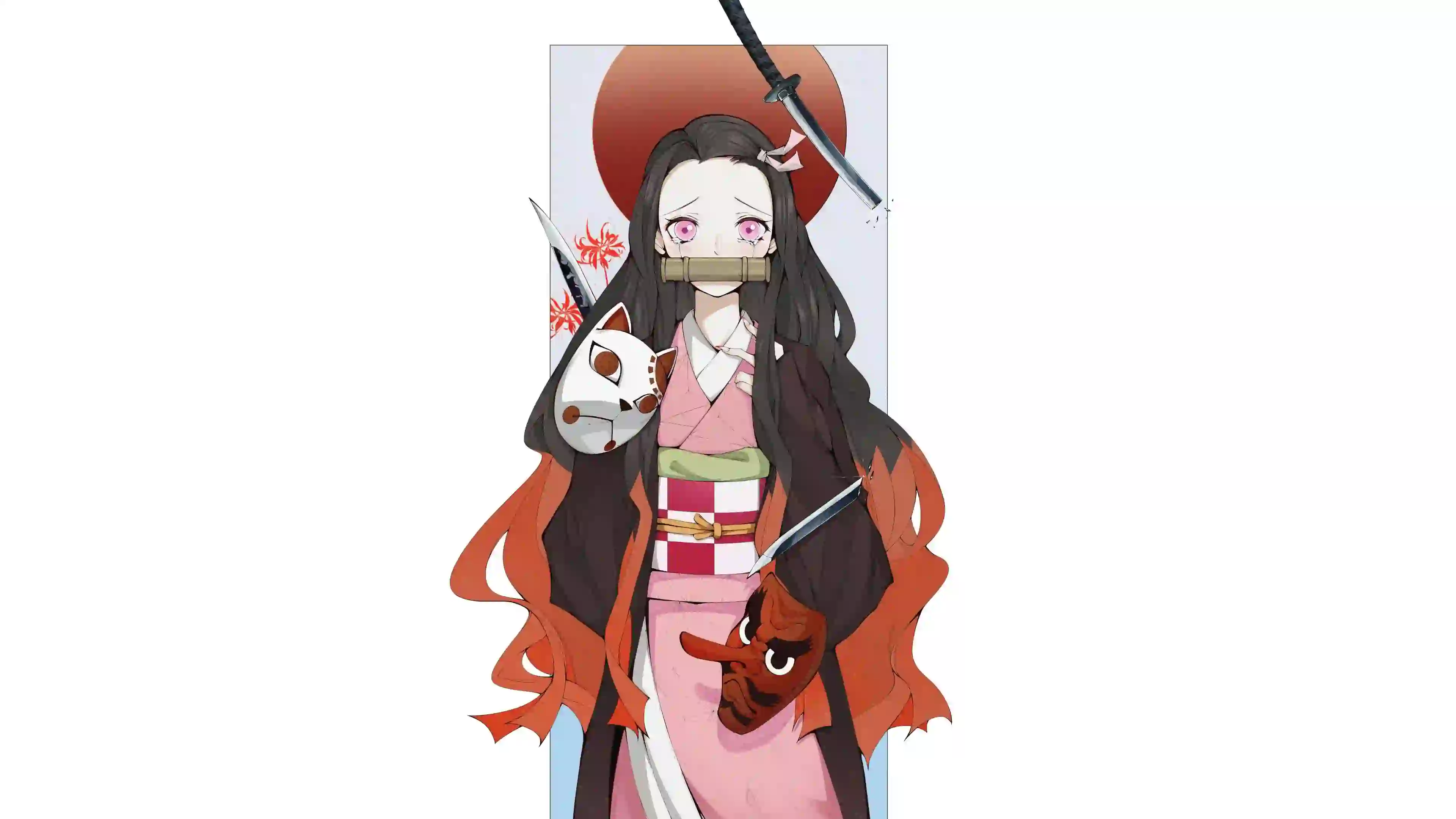 动漫女孩 鬼灭之刃 弥豆子 可爱女孩