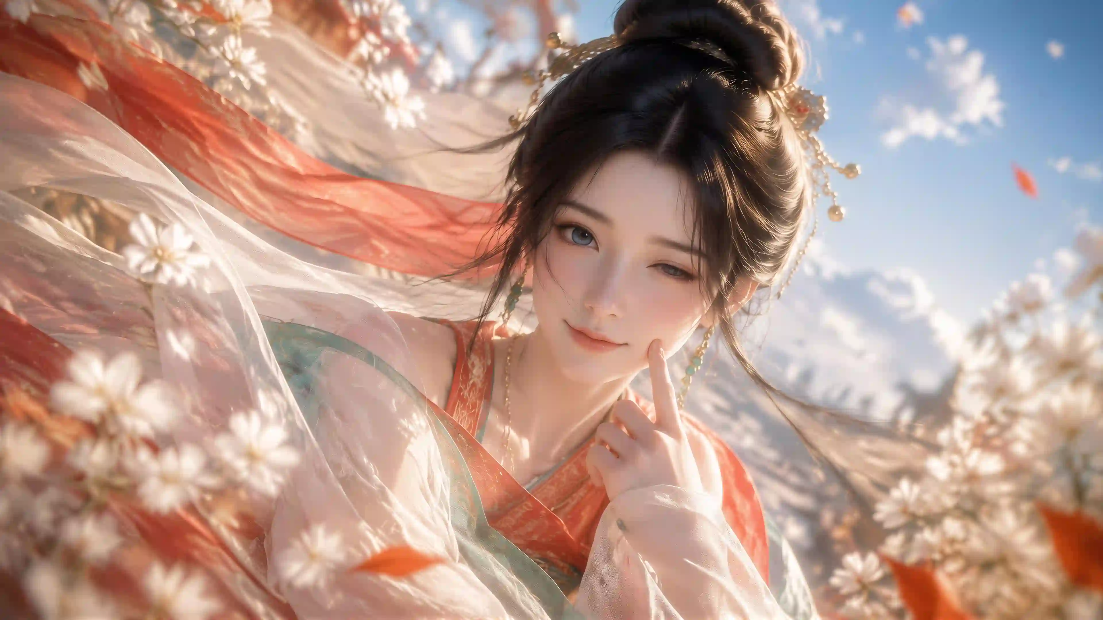 古风 汉服 美女 樱花 唯美 壁纸 幕沛灵