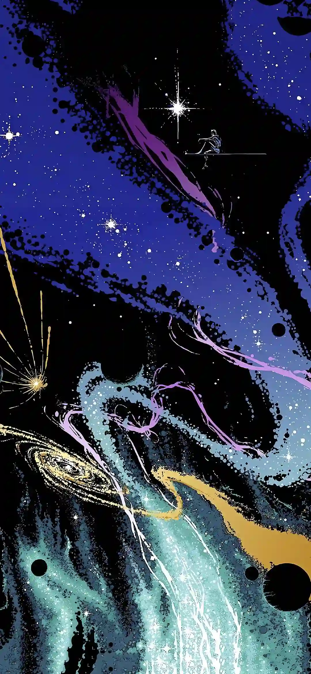 星云 神秘 科幻 艺术 色彩 绚丽 星星