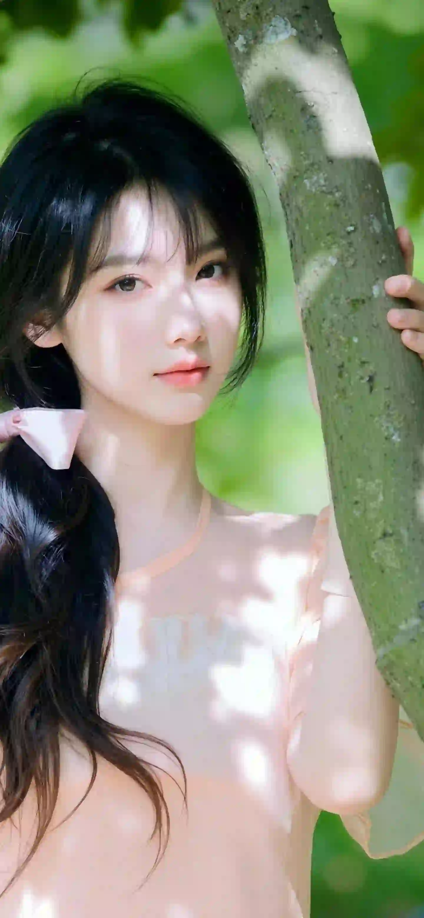美女 长发美女 唯美 清纯 阳光 户外