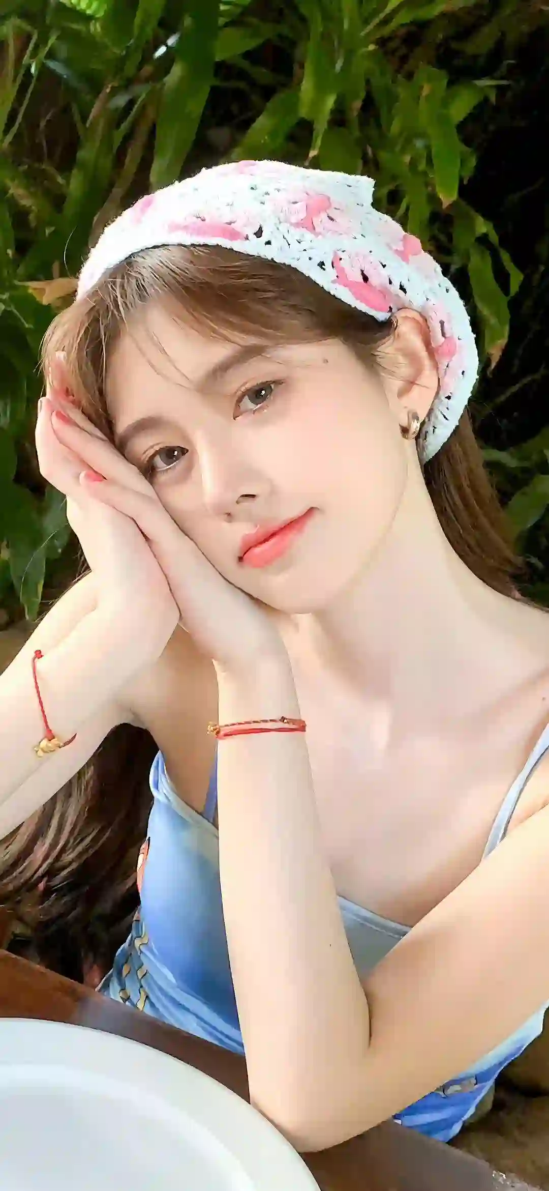 可爱女孩 明星 鞠婧祎 户外写真