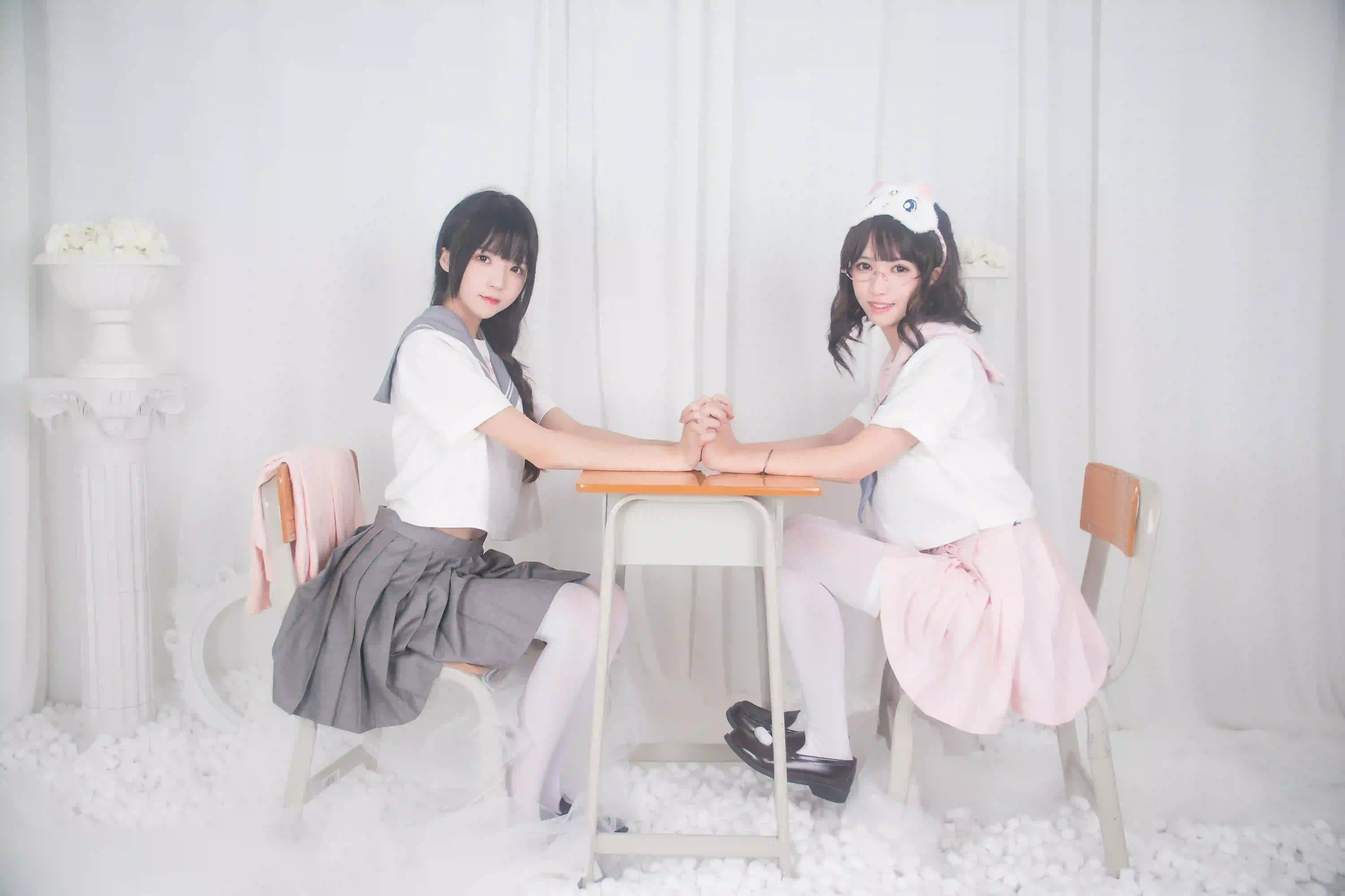 jk女孩 白丝 清纯 两个可爱的女孩