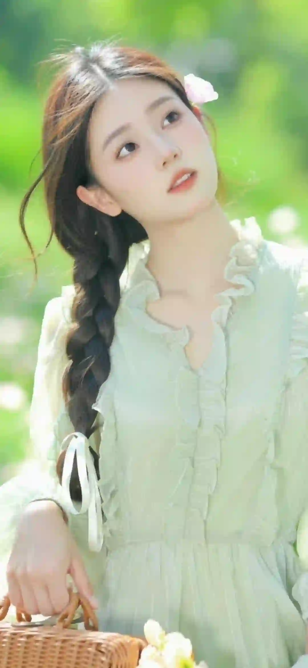 森系女孩 户外写真 麻花辫女孩 清纯美女 户外写真