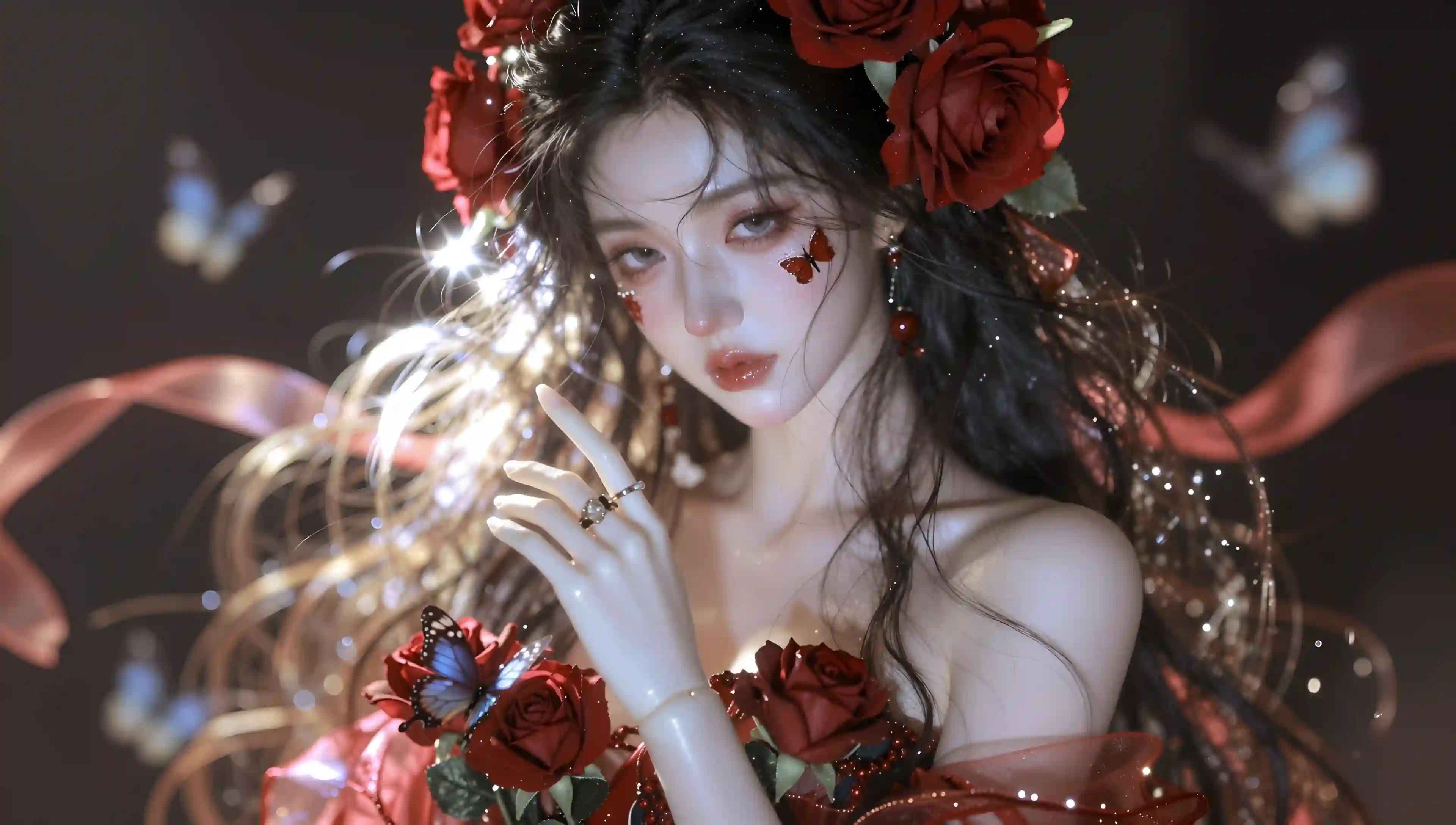 女_cg插画_bjd质感_mj建模_萝莉脸_东方面孔_长发_细闪粒子_女性人像摄影_人像面部聚焦_用到大张力构图_微光_闪光_曝光_发光_运动模糊_朦胧感_2643704731.png